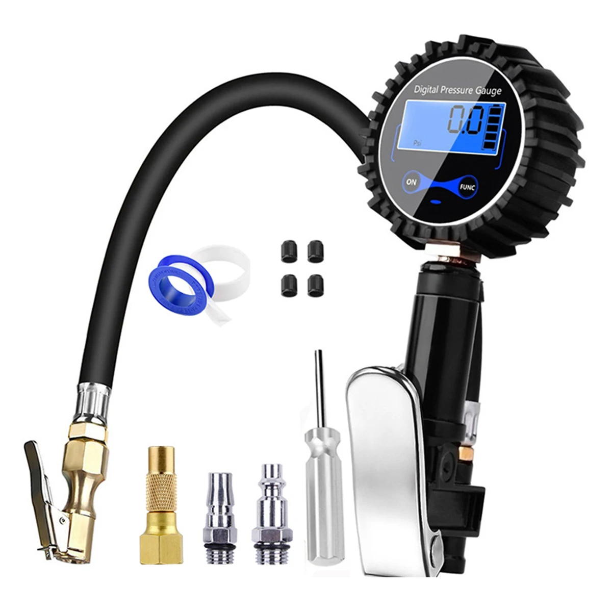 Digital Tire Inflator with Pressure Gauge Tire Inflator Pressure Tester for Car Truck Motorcycle
Digital Tire Inflator with Pressure Gauge Tire Inflator Pressure Tester for Car Truck Motorcycle