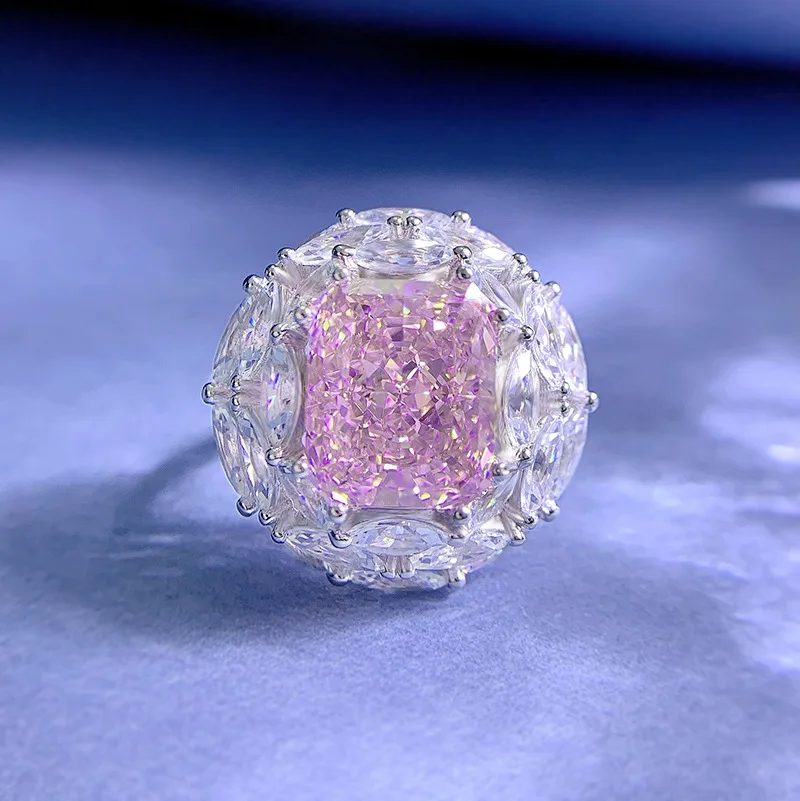 SpringLady 2023 New S925 Rich Woman's Happy Luxury Cherry Blossom Pink 10*12 Pink Diamond Ring Female Fashion Temperament
SpringLady 2023 New S925 Rich Woman's Happy Luxury Cherry Blossom Pink 10*12 Pink Diamond Ring Female Fashion Temperament