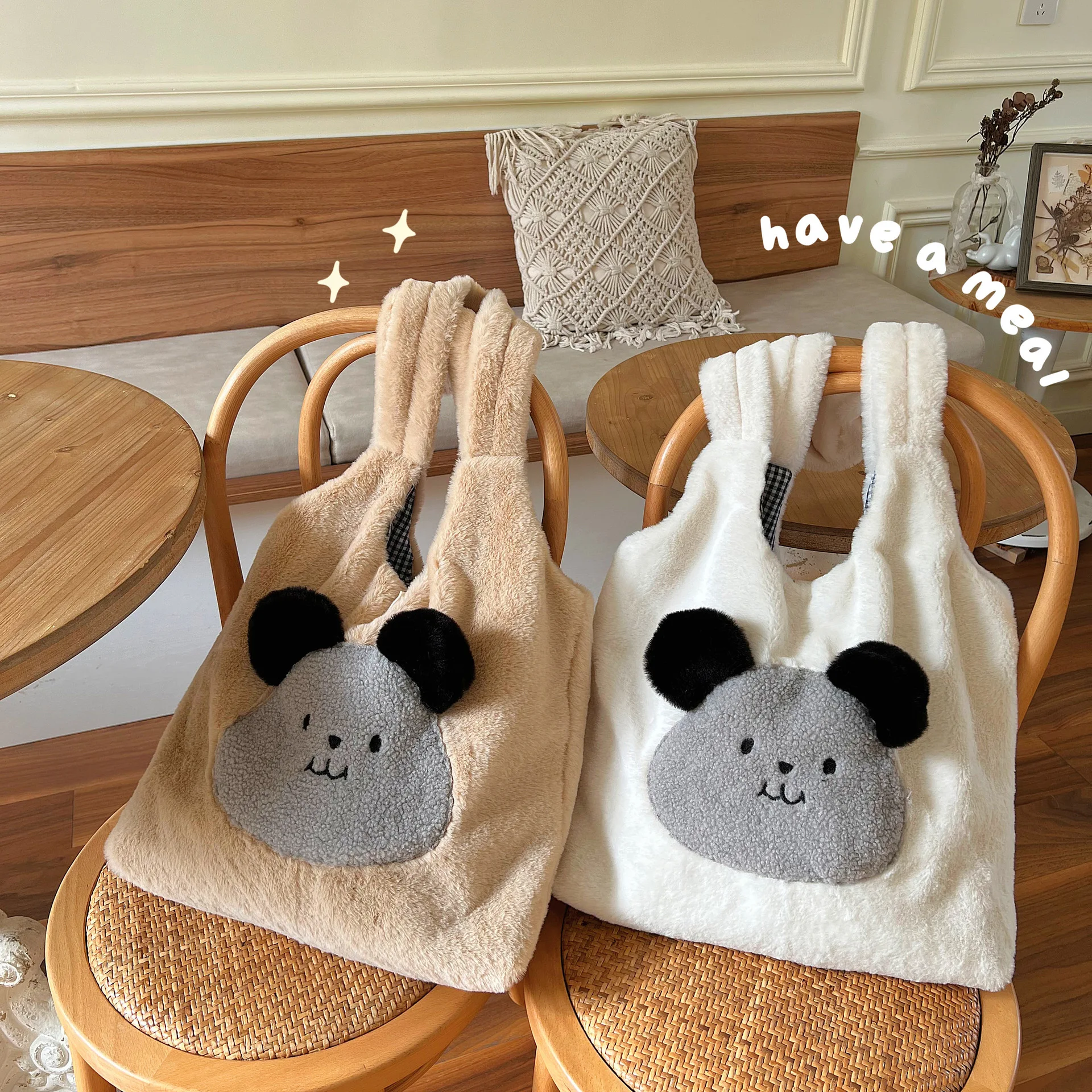 New Soft Imitation Rabbit Hair Shoulder Bag Women Comfortable Faux Fur Plush Bag Handbags Cute Bear Embroidery Tote Bag Bolso
New Soft Imitation Rabbit Hair Shoulder Bag Women Comfortable Faux Fur Plush Bag Handbags Cute Bear Embroidery Tote Bag Bolso