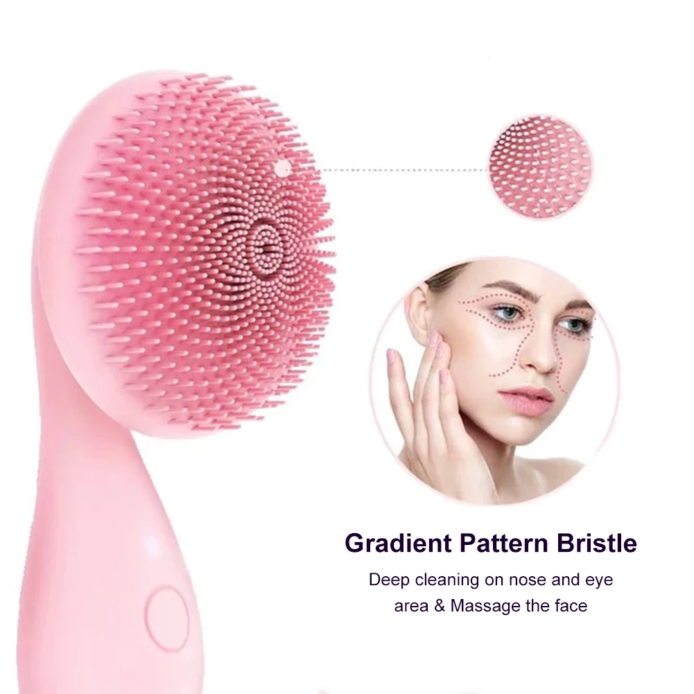 Ultrasonic Electric Face Cleansing Brush Pore Cleaning Wireless Charging Silicone Facial Cleanser Massager Skin Care Tool
Ultrasonic Electric Face Cleansing Brush Pore Cleaning Wireless Charging Silicone Facial Cleanser Massager Skin Care Tool