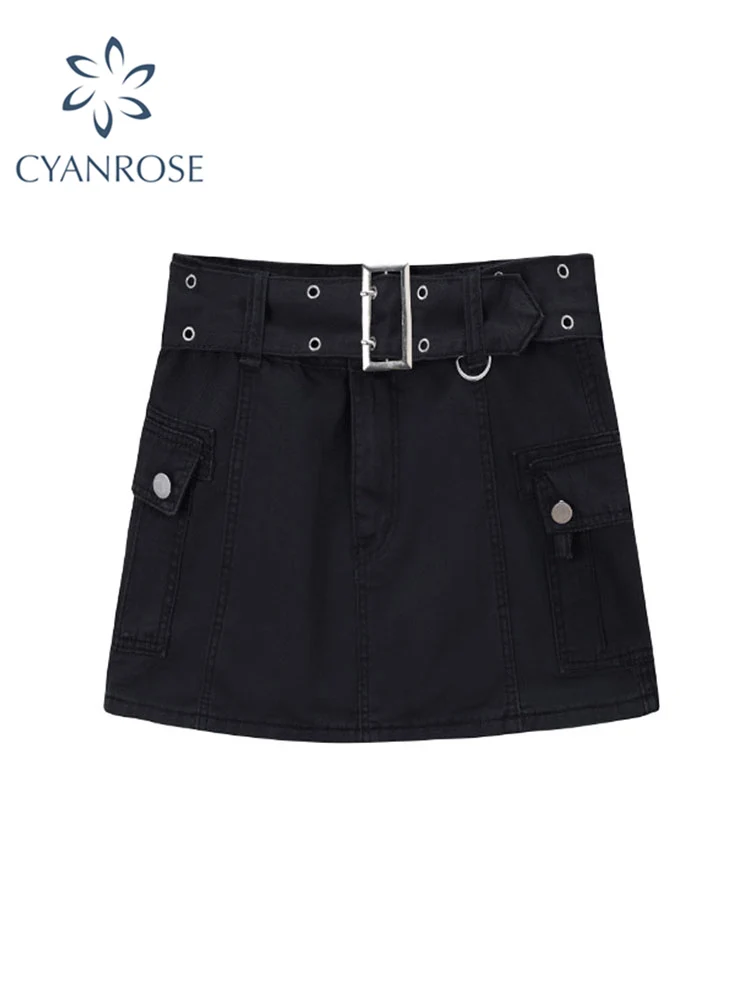 Vintage High Waist Women's Mini Skirt Fashion Korean Skirt Y2K Harajuku Streetwear Pockets Package Hip A-line Skirt 2022 Summer
Vintage High Waist Women's Mini Skirt Fashion Korean Skirt Y2K Harajuku Streetwear Pockets Package Hip A-line Skirt 2022 Summer