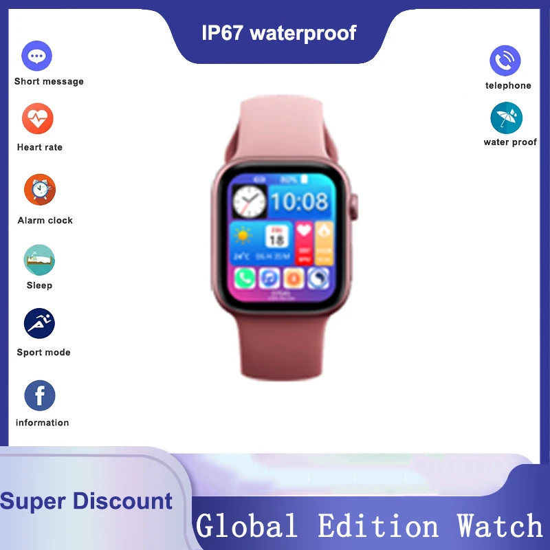New X7 Men's Smart Watch Bluetooth Calling 1.8 Inch HD Split Screen IP67 Waterproof Smart Watch Women's Health Sports Watch
New X7 Men's Smart Watch Bluetooth Calling 1.8 Inch HD Split Screen IP67 Waterproof Smart Watch Women's Health Sports Watch