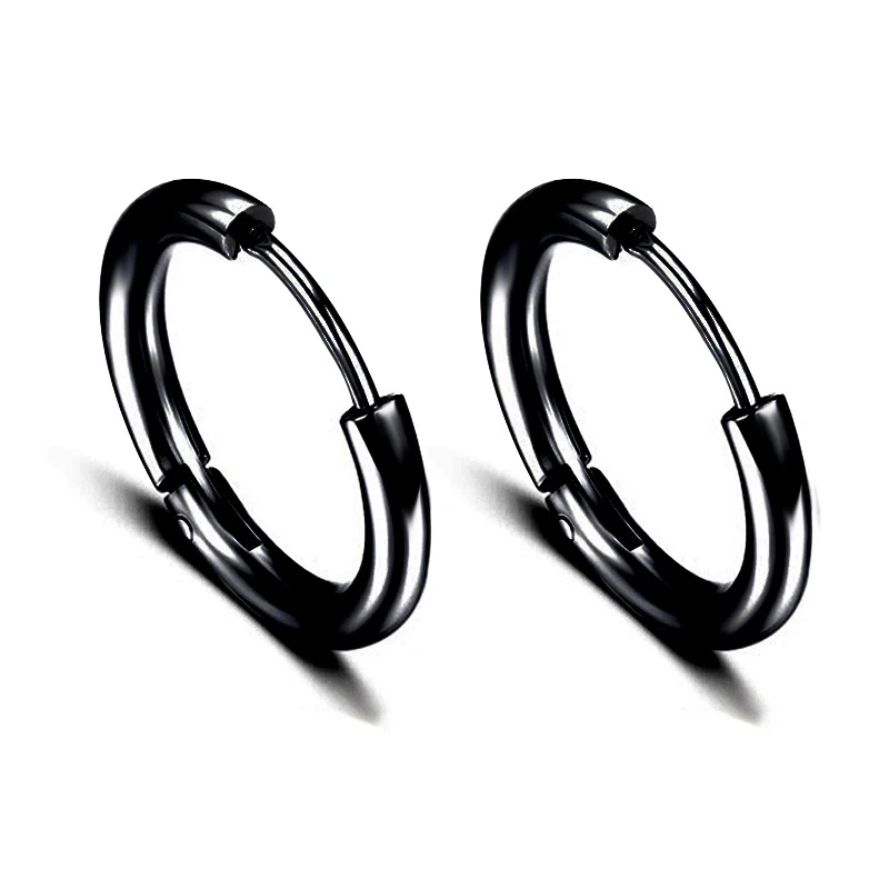 Unisex Black Color Titanium Steel Earrings Stainless Hip Hop Piercing Earring for Women Men Simple Punk Round Cool Boy Jewelry
Unisex Black Color Titanium Steel Earrings Stainless Hip Hop Piercing Earring for Women Men Simple Punk Round Cool Boy Jewelry