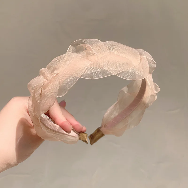 French Organza Twist HairHoop Rococo Style Super Fairy Pressed Hair Hoop Fashion Design Sense Everyday Versatile HairAccessories 
French Organza Twist HairHoop Rococo Style Super Fairy Pressed Hair Hoop Fashion Design Sense Everyday Versatile HairAccessories