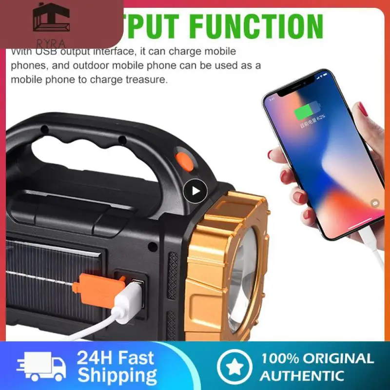 Hand-held Flashlight Waterproof Multi-function Led Night Lights Solar Rechargeable Large Capacity Electric Searchlight Portable
Hand-held Flashlight Waterproof Multi-function Led Night Lights Solar Rechargeable Large Capacity Electric Searchlight Portable