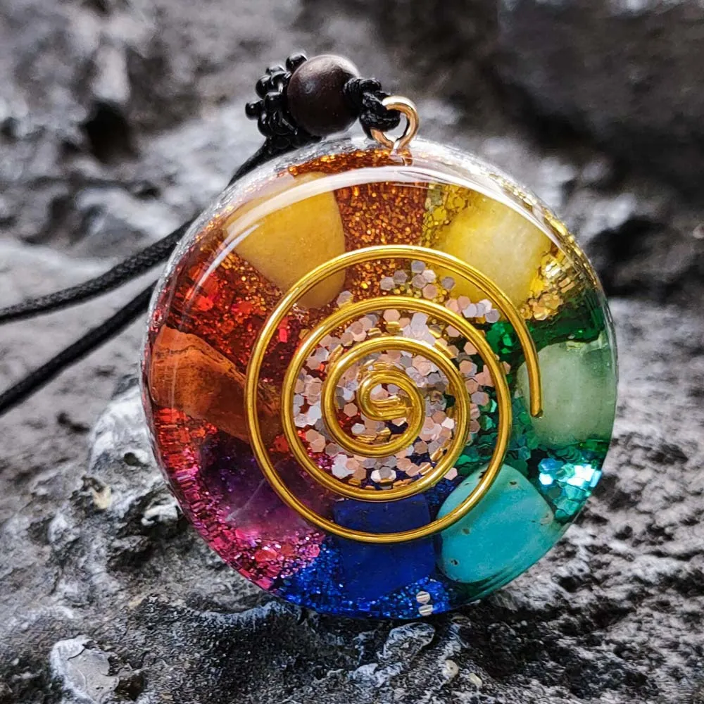Energy Amulet 7 Chakras Pendant Necklace for Women Men Orgonite Meditation Balance Reiki Healing EMF Protection Crystal Jewelry
Energy Amulet 7 Chakras Pendant Necklace for Women Men Orgonite Meditation Balance Reiki Healing EMF Protection Crystal Jewelry