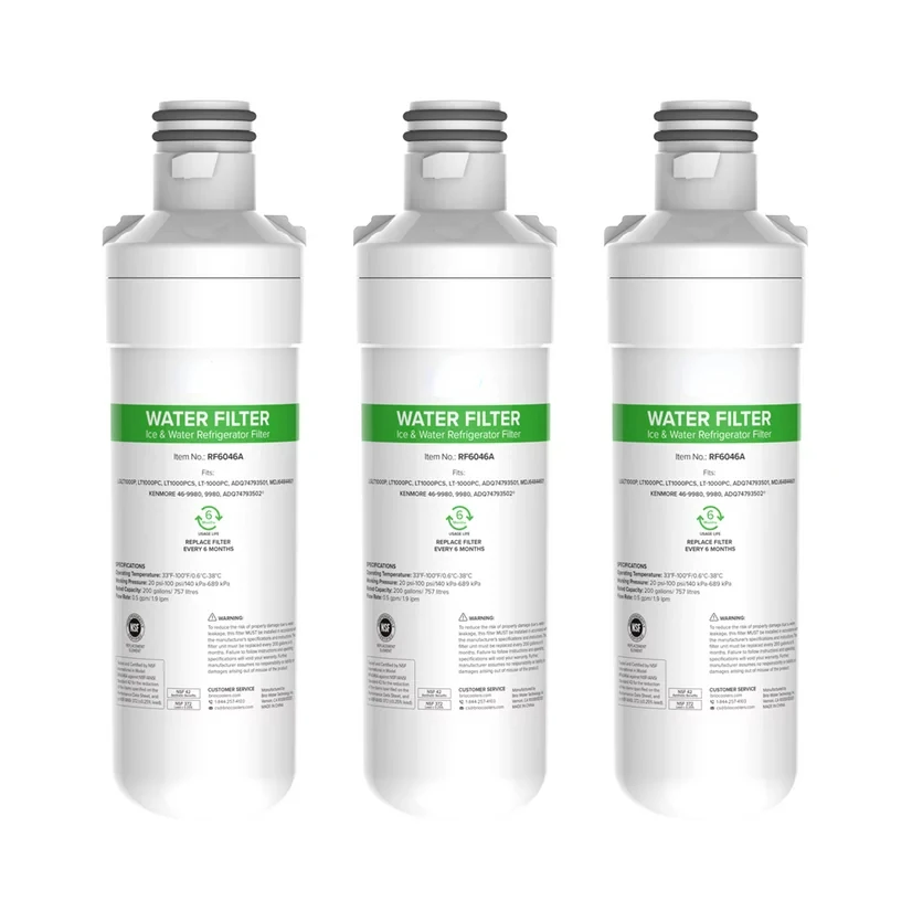 Refrigerator Water Filter Replacement 3- for LGLT1000P, LT1000PC, LT1000PCS, LT-1000PC
Refrigerator Water Filter Replacement 3- for LGLT1000P, LT1000PC, LT1000PCS, LT-1000PC