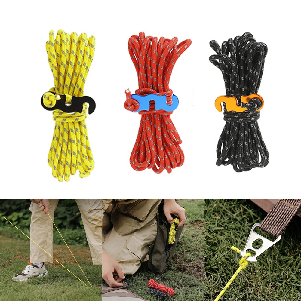 4Pcs 4m Guy Rope Reflective Cord Lines With Runners Tent Camping Guide Outdoor Camping Hiking Durable Tent Accessories
4Pcs 4m Guy Rope Reflective Cord Lines With Runners Tent Camping Guide Outdoor Camping Hiking Durable Tent Accessories