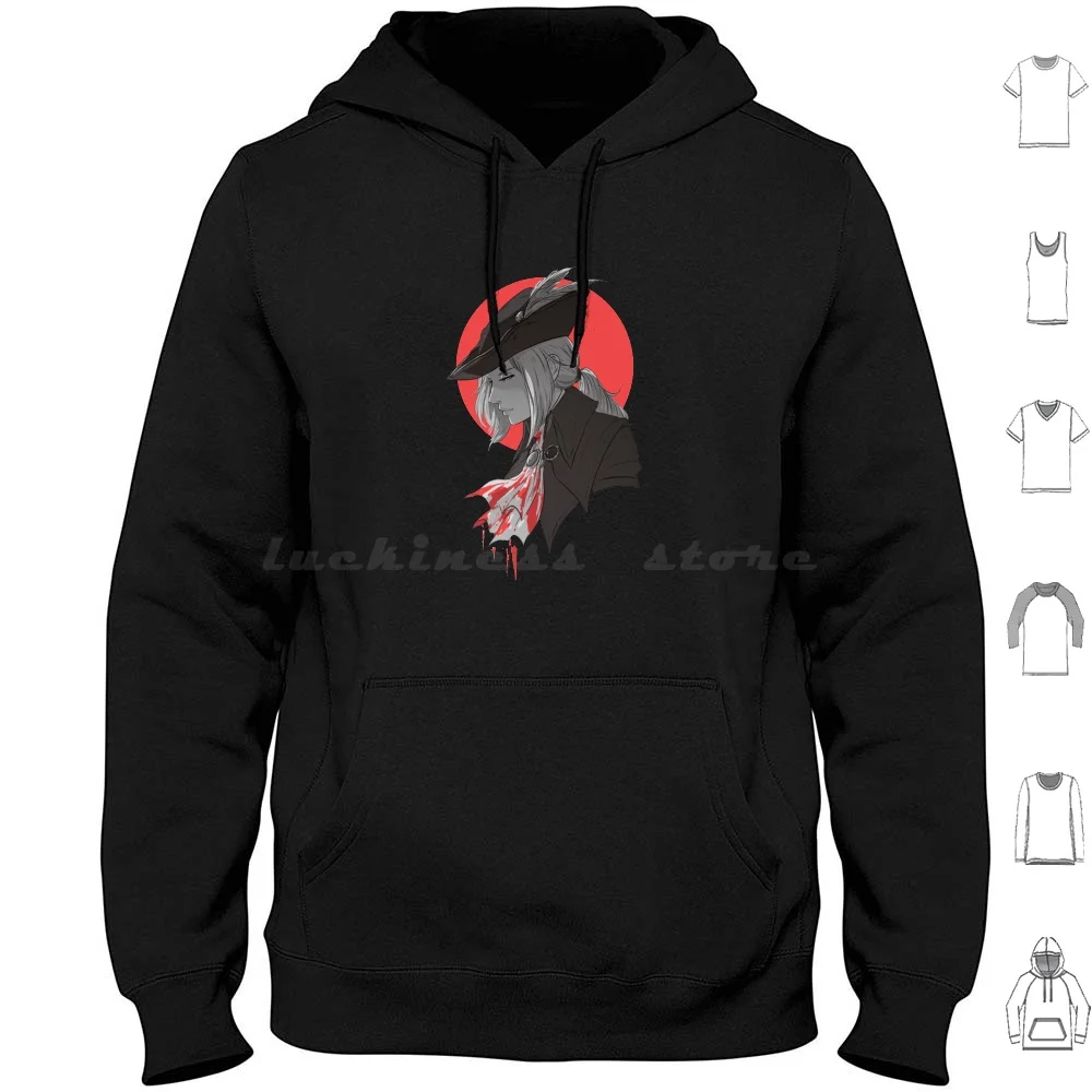 Леди Мария Bloodborne Толстовки с длинным рукавом Lady Maria Blood Dark Souls Gothic London Art