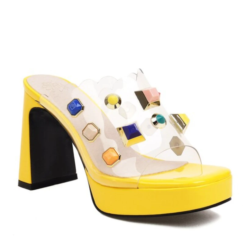 2022 Yellow green plus size 44-45-46 slippers women's summer thick bottom 10cm high heel fashion strap sandals brand woman shoes
2022 Yellow green plus size 44-45-46 slippers women's summer thick bottom 10cm high heel fashion strap sandals brand woman shoes
