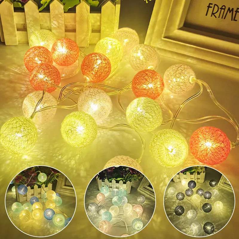 USB Colorfull Cotton Garland LED Balls Christmas String Holiday Lights for Home Decoration Wedding Fairy Bedroom Decor
USB Colorfull Cotton Garland LED Balls Christmas String Holiday Lights for Home Decoration Wedding Fairy Bedroom Decor