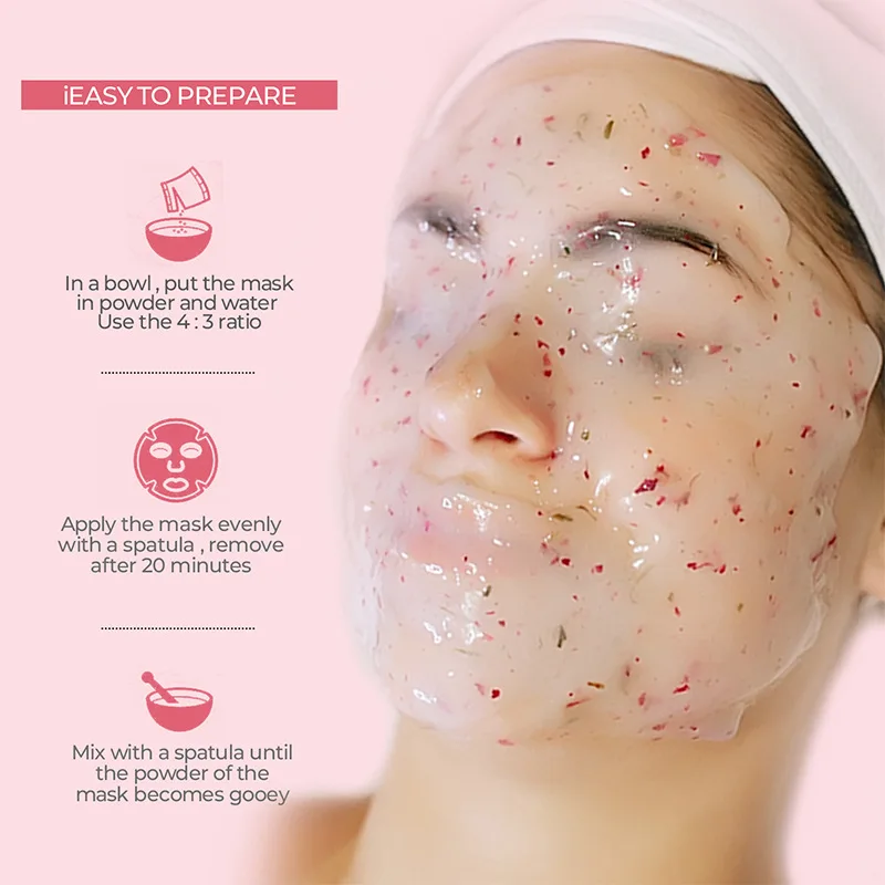 Hyaluronic Acid Hydro Jelly Mask Powder Crystal Alginate Powder Mask Beauty Salon SPA Peel Off Modeling Soft Film Facial Mask
Hyaluronic Acid Hydro Jelly Mask Powder Crystal Alginate Powder Mask Beauty Salon SPA Peel Off Modeling Soft Film Facial Mask