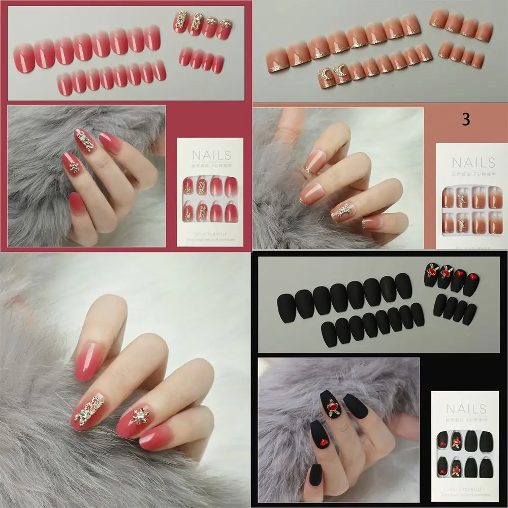 Nail Tips Nails Art Detachable Stick On Nails Full Cover False Nail Tips Fake Nails Press on Nails
Nail Tips Nails Art Detachable Stick On Nails Full Cover False Nail Tips Fake Nails Press on Nails