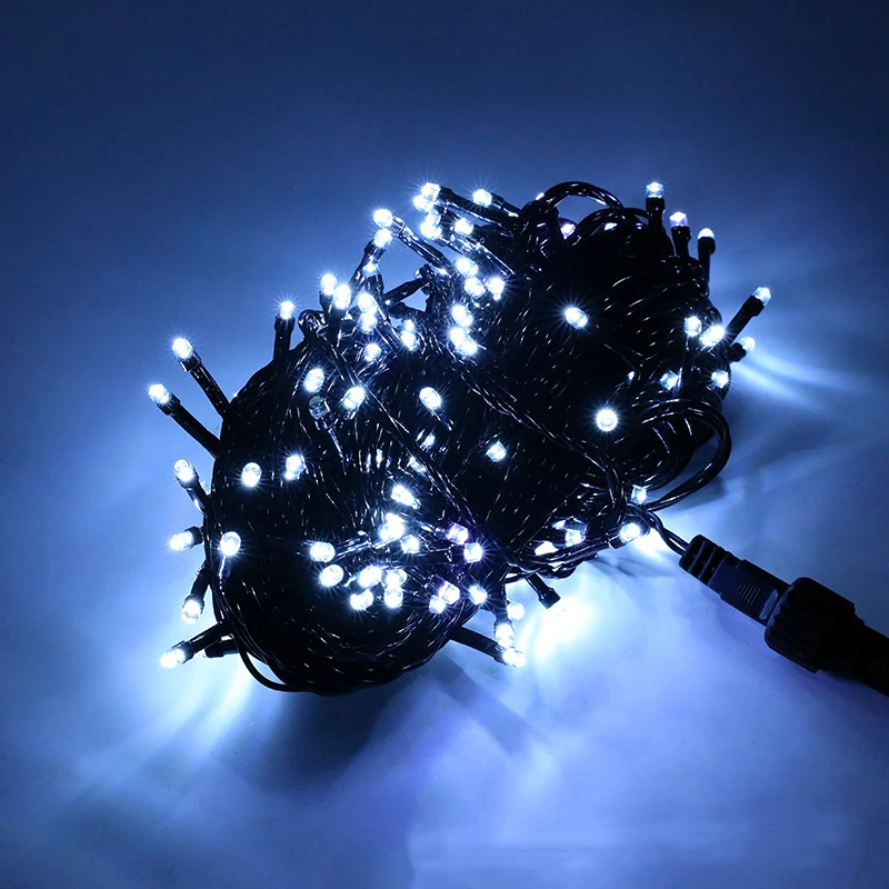 Cold White Garden Fairy Light 220V/110V Black Line 20M Outdoor LED String Lights Garland Christmas Wedding Party Holiday Decor
Cold White Garden Fairy Light 220V/110V Black Line 20M Outdoor LED String Lights Garland Christmas Wedding Party Holiday Decor