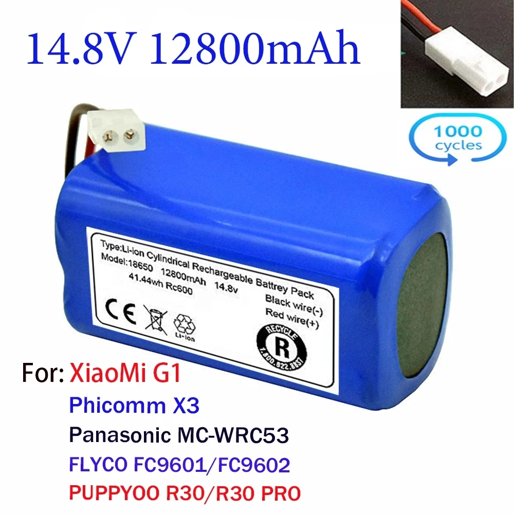 100% Original 14.8V 12800mAh Li-ion Battery For Xiaomi G1 MI Robot Vacuum-Mop Essential MJSTG1 Robot Vacuum Cleaner Accessories
100% Original 14.8V 12800mAh Li-ion Battery For Xiaomi G1 MI Robot Vacuum-Mop Essential MJSTG1 Robot Vacuum Cleaner Accessories