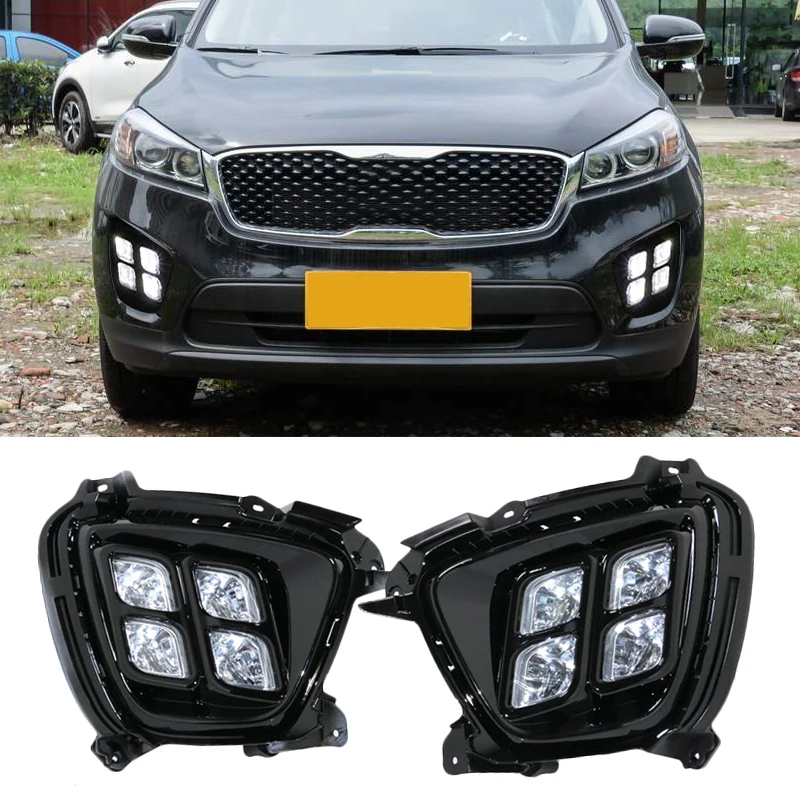 OKEEN LED Daytime Running Lights For KIA Sorento 2015 2016 2017 Car Front Bumper Driving Fog Daylights DRL Auto Accessories 12V
OKEEN LED Daytime Running Lights For KIA Sorento 2015 2016 2017 Car Front Bumper Driving Fog Daylights DRL Auto Accessories 12V