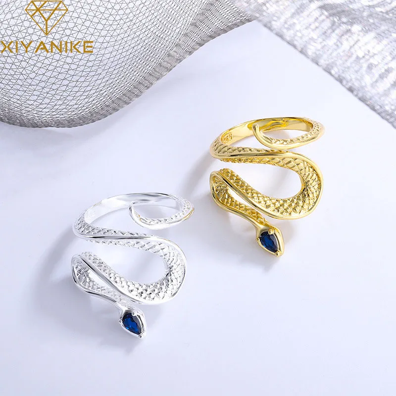 XIYANIKE Snake Open Cuff Finger Rings For Women Girl Luxury Fashion New Trendy Jewelry Ladies Gift Birthday Party anillos mujer
XIYANIKE Snake Open Cuff Finger Rings For Women Girl Luxury Fashion New Trendy Jewelry Ladies Gift Birthday Party anillos mujer