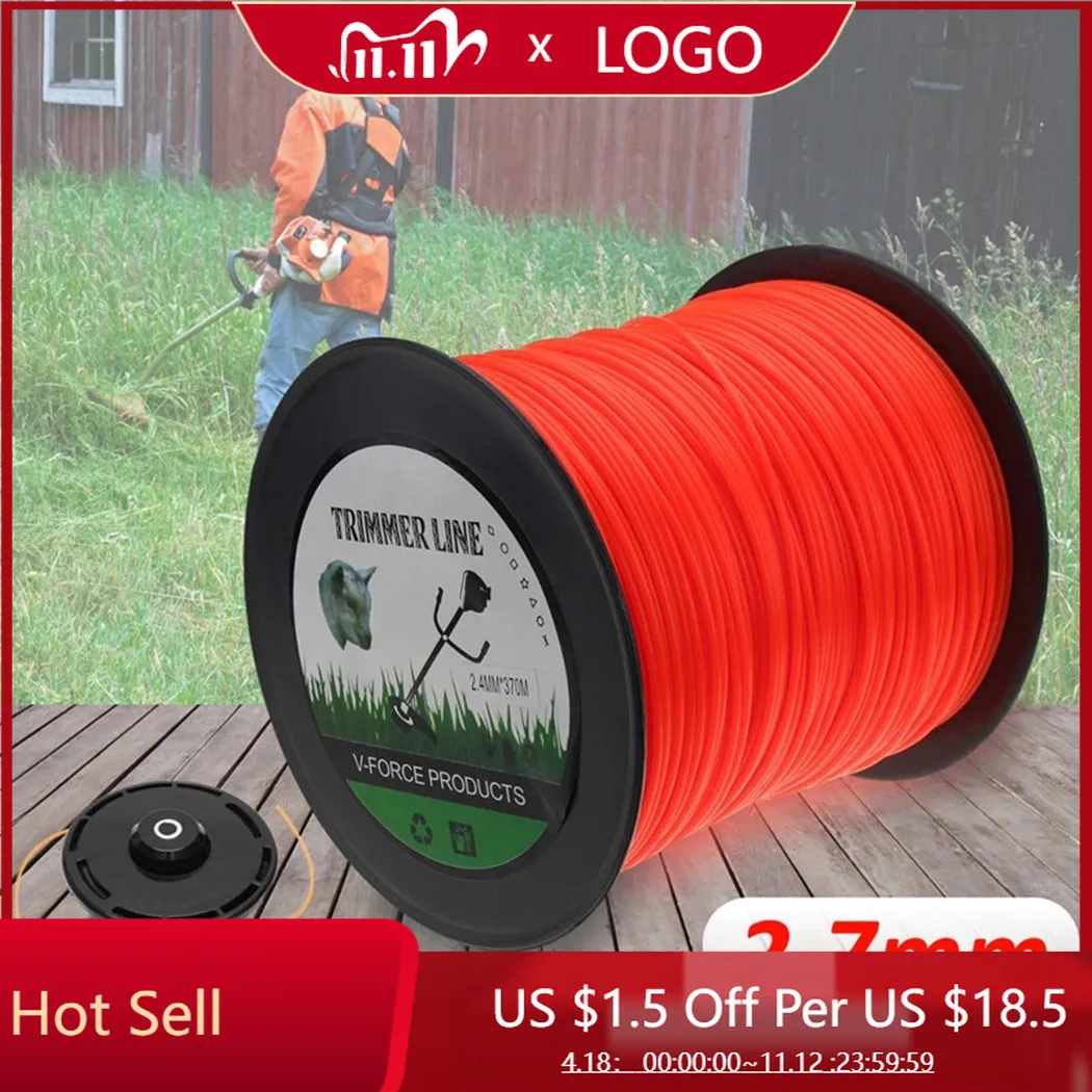 50m Trimmer Line Orange Square Brushcutter Strimmer Trimmer Cord Line Wire 2.7mm For STIHL Garden Tool Parts
50m Trimmer Line Orange Square Brushcutter Strimmer Trimmer Cord Line Wire 2.7mm For STIHL Garden Tool Parts