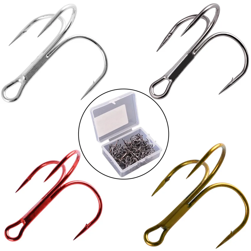 10 Boxed Fishhooks 1#~3/0# Four-color Three-hook High-carbon Steel Pesca Luya Special Fishhook Tied Hair Hook Fishing Tackle
10 Boxed Fishhooks 1#~3/0# Four-color Three-hook High-carbon Steel Pesca Luya Special Fishhook Tied Hair Hook Fishing Tackle