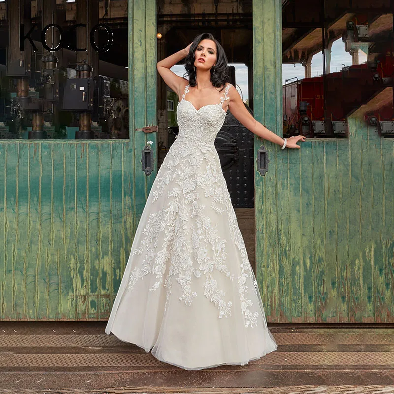 

MACDOUGAL robe de mariée Wedding Dress A-line Sweetheart vestidos de novia Appliques Floor-length For Women 2023 Backless Button