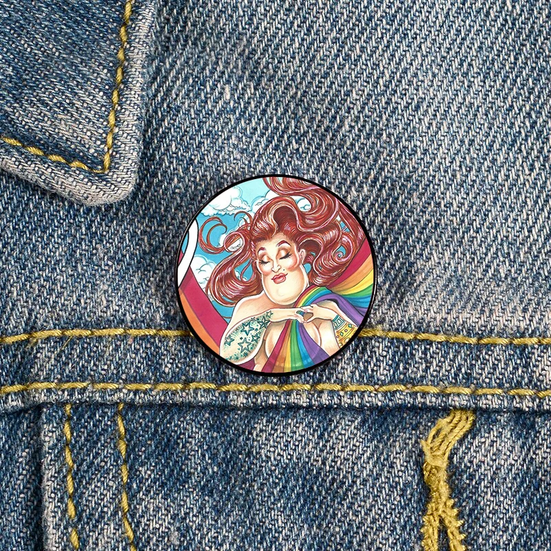 Rainbow Railroad Printed Pin Custom Funny Brooches Shirt Lapel Bag Cute Badge Cartoon Cute Jewelry Gift for Lover Girl Friends
Rainbow Railroad Printed Pin Custom Funny Brooches Shirt Lapel Bag Cute Badge Cartoon Cute Jewelry Gift for Lover Girl Friends