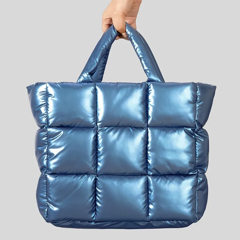 Winter New Women Handbag Nine Palace Grid Down Cotton Tote Bag Simple Soft Lightweight Shoulder Bag Free Shipping Items Women
Winter New Women Handbag Nine Palace Grid Down Cotton Tote Bag Simple Soft Lightweight Shoulder Bag Free Shipping Items Women