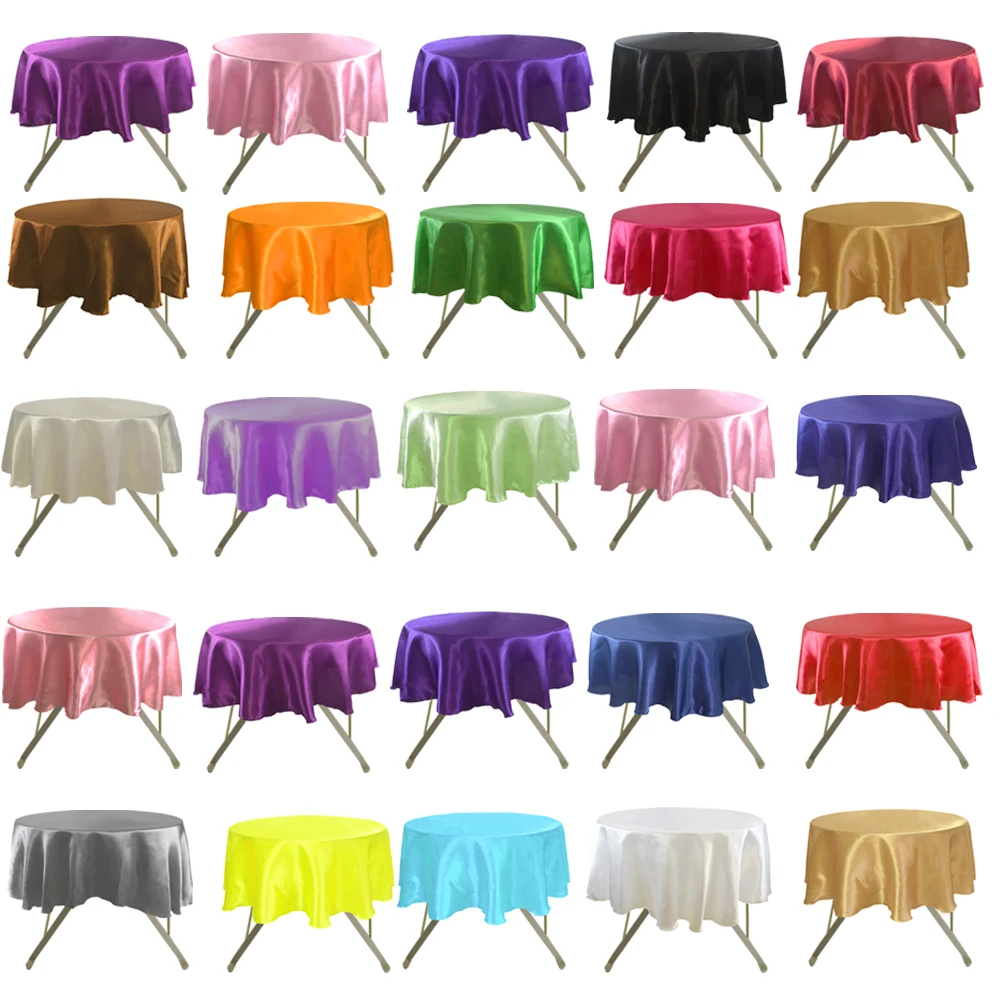 Multicolor Ronde Satijn Tafelkleed Wedding Party Tafelkleed Servies Decoratie Thuis Banket Cover Kerst Tafel Decors 145Cm
Multicolor Ronde Satijn Tafelkleed Wedding Party Tafelkleed Servies Decoratie Thuis Banket Cover Kerst Tafel Decors 145Cm