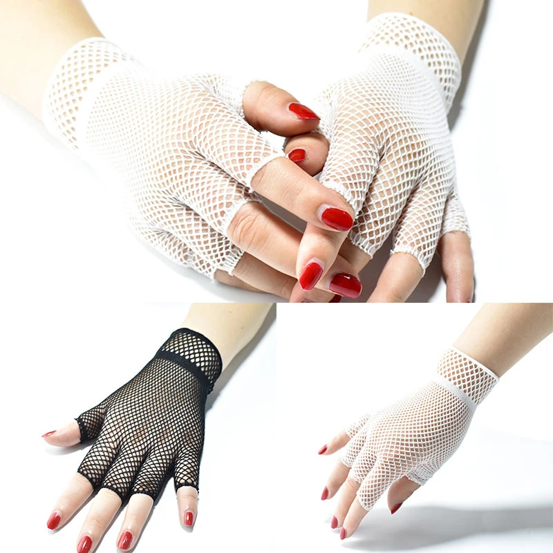 Summer Women Short Half Finger Gloves Sexy Lace Fishing Net Gloves Cosplay Gloves Lady Elasticity Ultra-Thin Gloves
Summer Women Short Half Finger Gloves Sexy Lace Fishing Net Gloves Cosplay Gloves Lady Elasticity Ultra-Thin Gloves