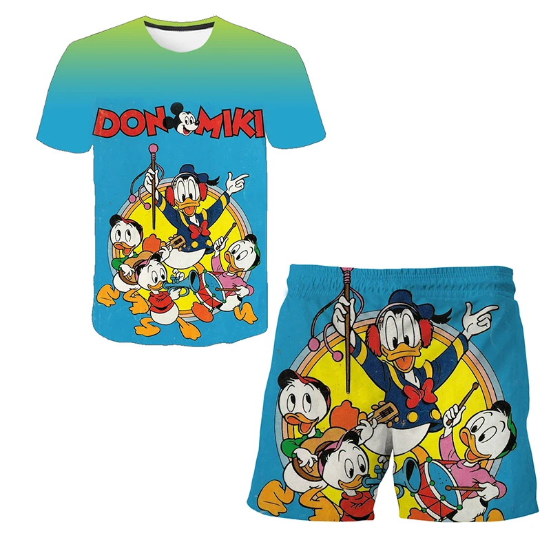 Disney Anime Cartoon Mickey Mouse 3D Set Kawaii Minnie Donald Duck T-shirts And Shorts Fashion Kid Suit Children Clothing Gift
Disney Anime Cartoon Mickey Mouse 3D Set Kawaii Minnie Donald Duck T-shirts And Shorts Fashion Kid Suit Children Clothing Gift