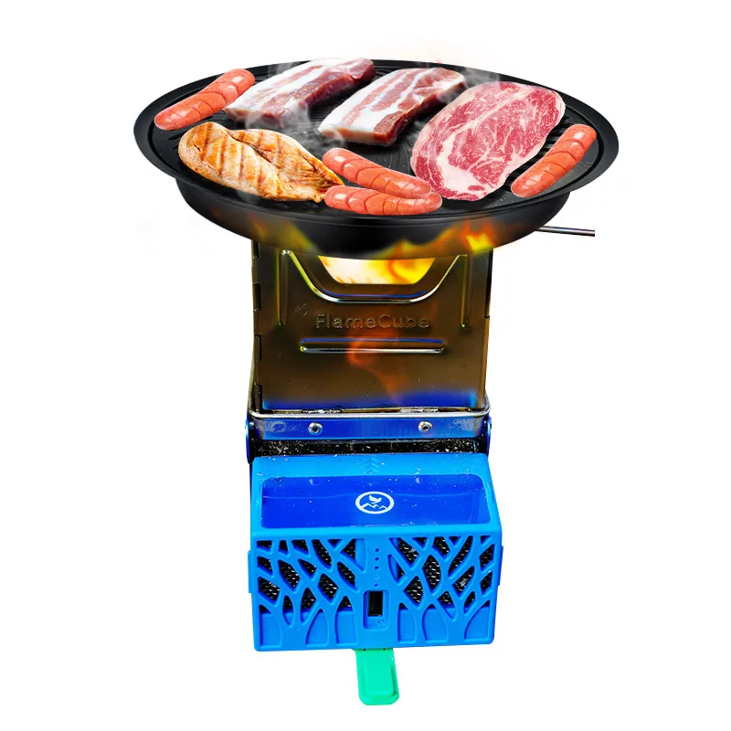 Outdoor Biomass Mini Stove Flame Cube Wood Portable Camping Stove Steel Wood Burning Stove
Outdoor Biomass Mini Stove Flame Cube Wood Portable Camping Stove Steel Wood Burning Stove