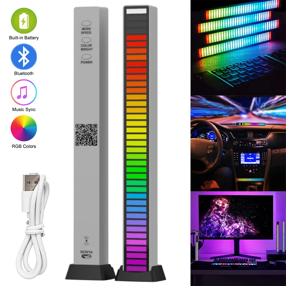 RGB-лампа в виде ритма с управлением звуком, музыкальный прожектор с синхронизацией, лампа в виде ритма для украшения автомобиля, светодиодна...
RGB-лампа в виде ритма с управлением звуком, музыкальный прожектор с синхронизацией, лампа в виде ритма для украшения автомобиля, светодиодна...