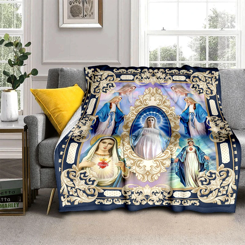 Jesus Virgin Maria Believer Pray Pattern manta sofa bed cover soft and hairy blanket plaid Soft Warm Flannel Throw Blankets gift
Jesus Virgin Maria Believer Pray Pattern manta sofa bed cover soft and hairy blanket plaid Soft Warm Flannel Throw Blankets gift