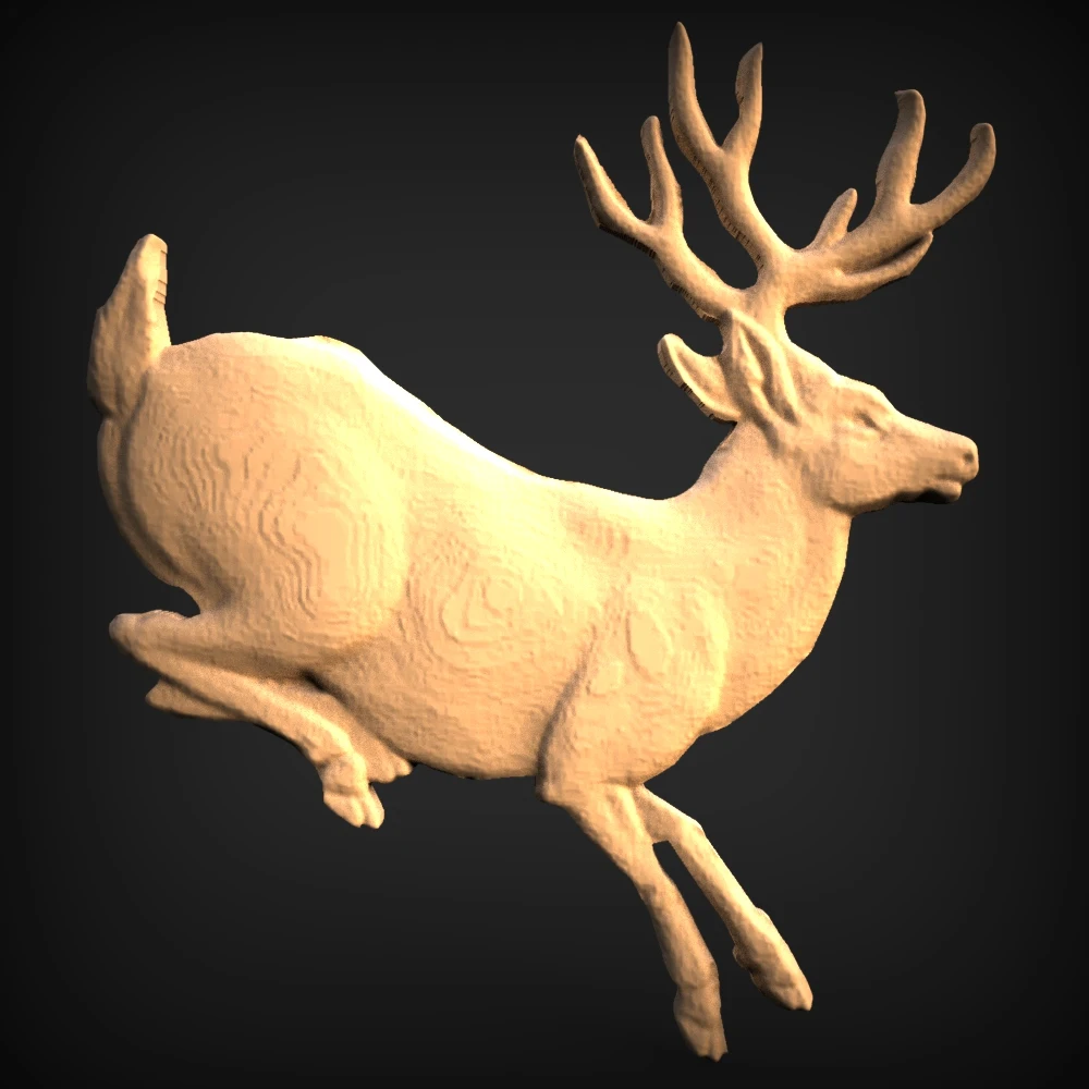 Running Deer STL 3D Model Digital Relief File for CNC Router Engraving Carving Artcam Aspire (An14)
Running Deer STL 3D Model Digital Relief File for CNC Router Engraving Carving Artcam Aspire (An14)