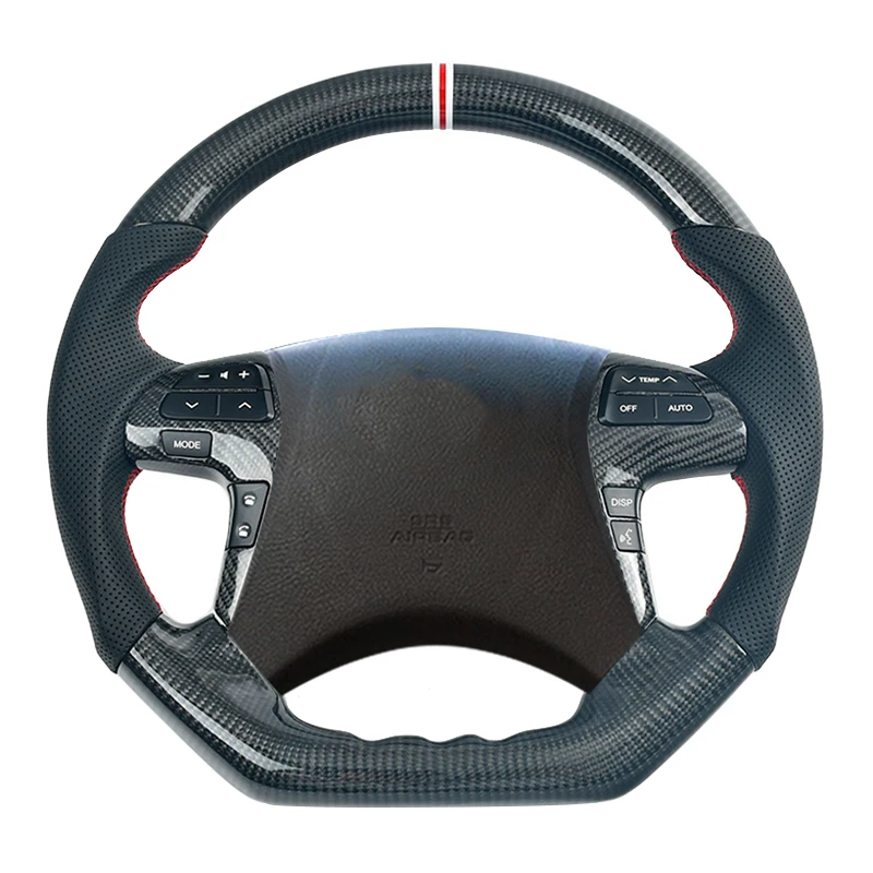 Руль с подогревом из углеродного волокна под заказ для Toyota Camry Highlander Hilux Vigo 
Руль с подогревом из углеродного волокна под заказ для Toyota Camry Highlander Hilux Vigo