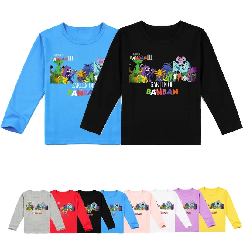 Garten of Banban Autumn New Korean Style Children's Clothing Garten of Banban Fashion Printed Long-sleeved T-shirt Trend 
Garten of Banban Autumn New Korean Style Children's Clothing Garten of Banban Fashion Printed Long-sleeved T-shirt Trend