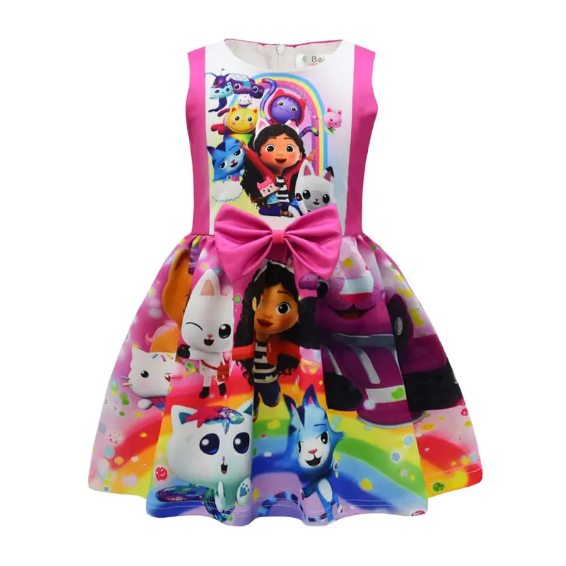 Gabby's Dollhouse Costume For Baby Girl Dress Gabby Doll House Summer Kid Up Print Bow Party Princess Frock Child Tunic Cloth
Gabby's Dollhouse Costume For Baby Girl Dress Gabby Doll House Summer Kid Up Print Bow Party Princess Frock Child Tunic Cloth