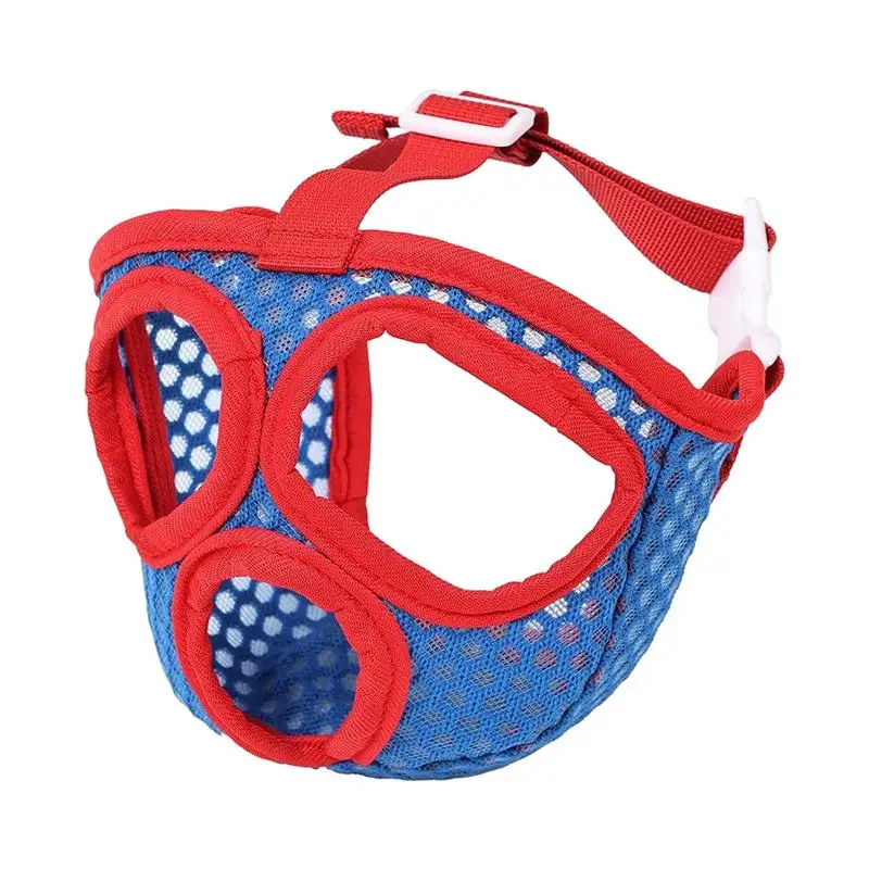 

Dog Muzzle Mesh Small Dog Muzzle For Eating Things Soft Breathable Mesh Covered Muzzles With Adjustable Strap For Large Dogs