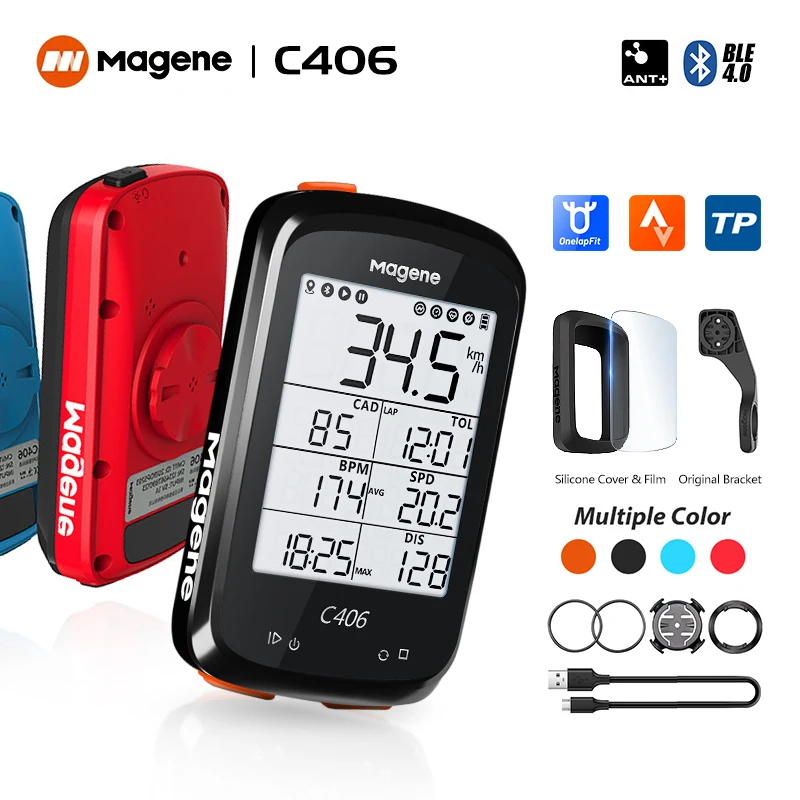 Magene C406 Bike GPS Bicycle Computer Wireless Speedometer Waterproof cycling gps cycle computer Bicycle speedometer
Magene C406 Bike GPS Bicycle Computer Wireless Speedometer Waterproof cycling gps cycle computer Bicycle speedometer