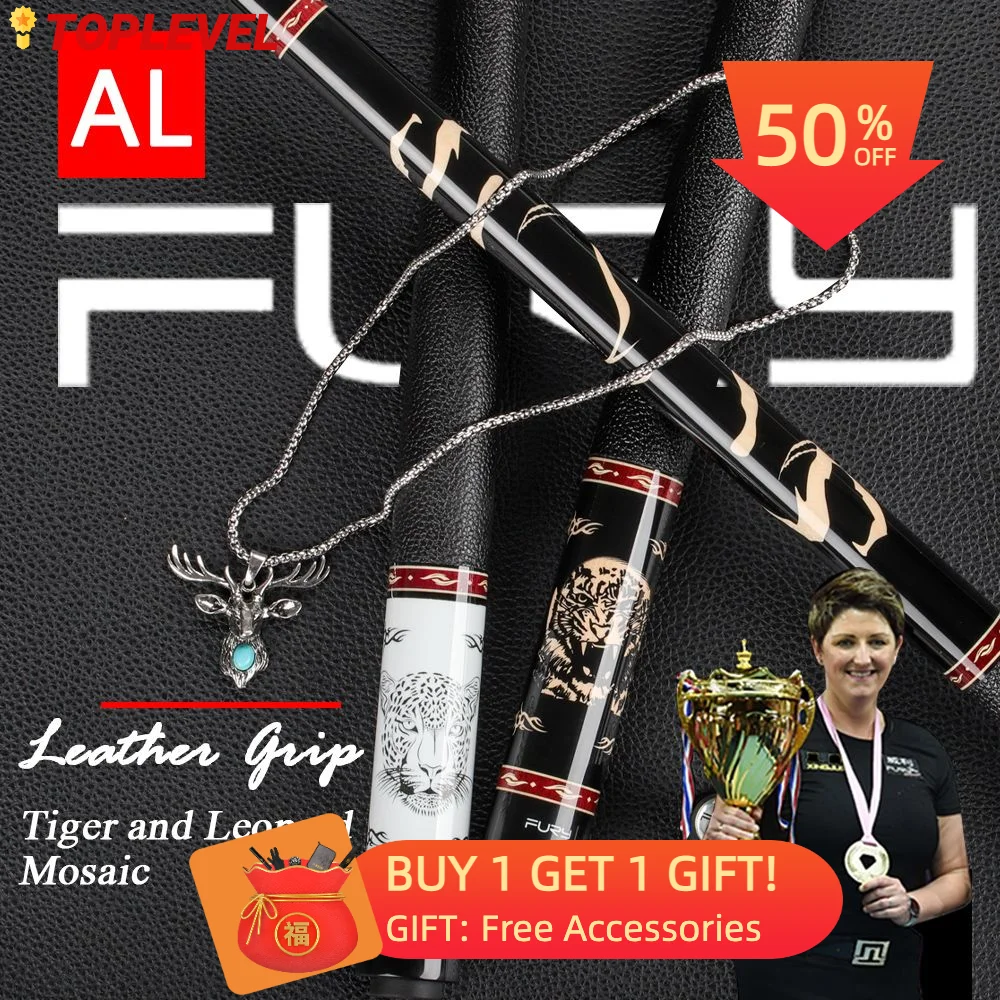 FURY AL Pool Cue Billiard 11.75mm/12.75mm Tip Leather Handle Professional Billar Stick Kit With Case
FURY AL Pool Cue Billiard 11.75mm/12.75mm Tip Leather Handle Professional Billar Stick Kit With Case