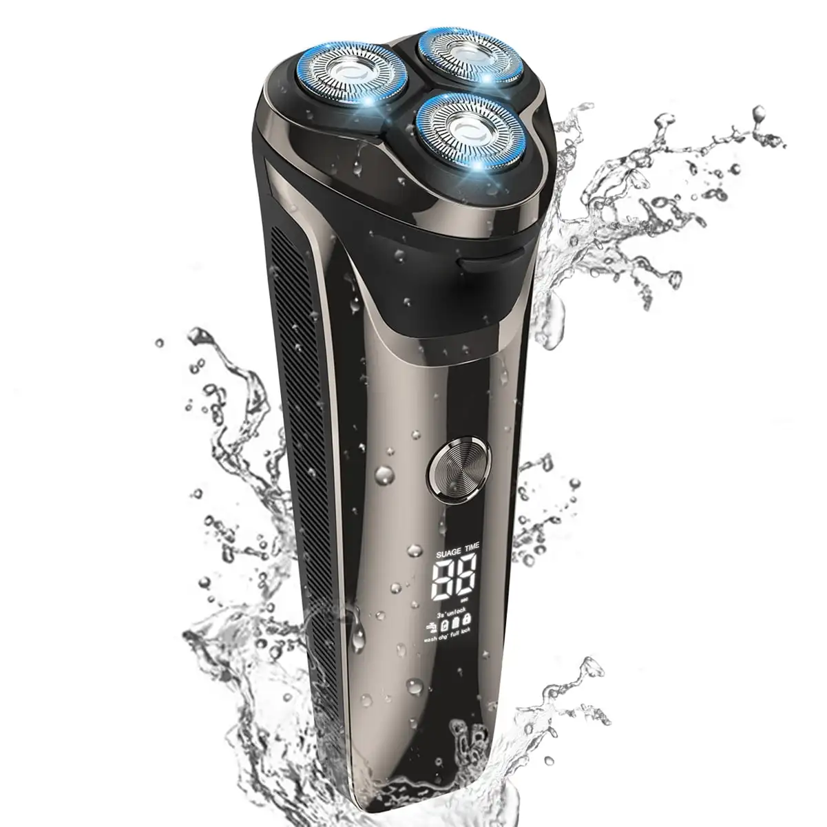Men's , IPX7 Waterproof Wet Dry Electric Shaver, 4D Rotary USB Rechargeable Shaver Cordless Beard Nose Trimmer W/ Pop-up Trimmer
Men's , IPX7 Waterproof Wet Dry Electric Shaver, 4D Rotary USB Rechargeable Shaver Cordless Beard Nose Trimmer W/ Pop-up Trimmer