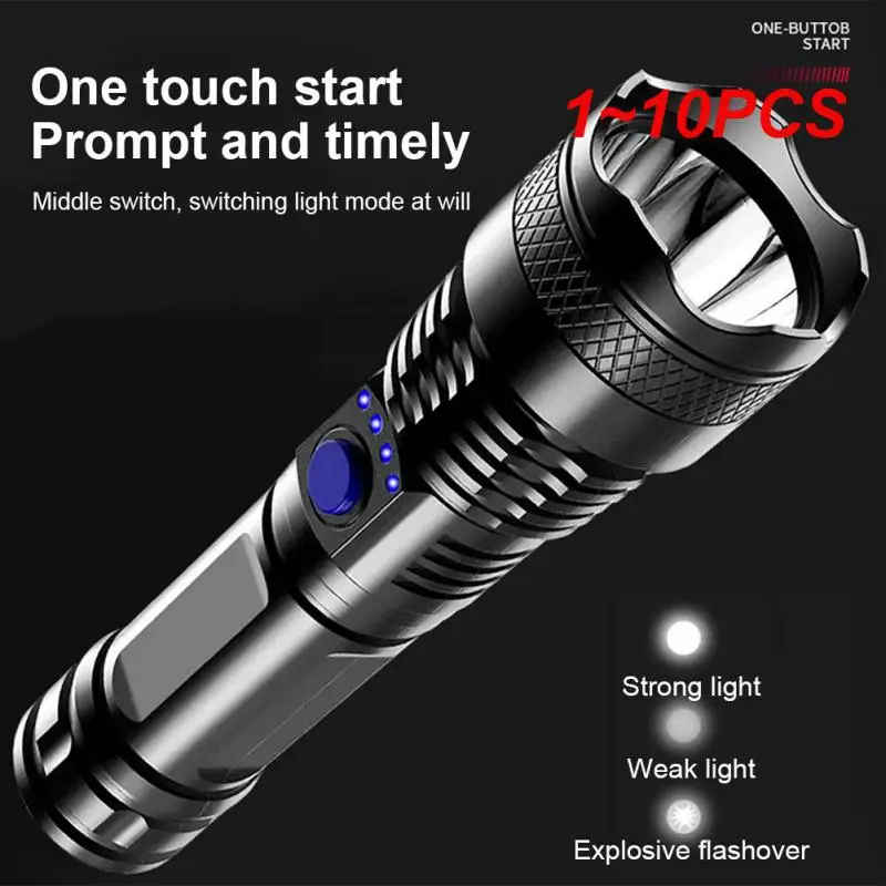 1~10PCS Portable Waterproof Built In Battery LED 3 Modes USB Rechargeable Strong Light Flashlight Tactical Outdoor Camping
1~10PCS Portable Waterproof Built In Battery LED 3 Modes USB Rechargeable Strong Light Flashlight Tactical Outdoor Camping