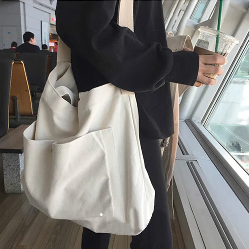 Large Capacity Women's Shoulder Bag 2022 New Canvas Students Casual Handbags for Women Fashion Square Solid Female Shopper Bags
Large Capacity Women's Shoulder Bag 2022 New Canvas Students Casual Handbags for Women Fashion Square Solid Female Shopper Bags