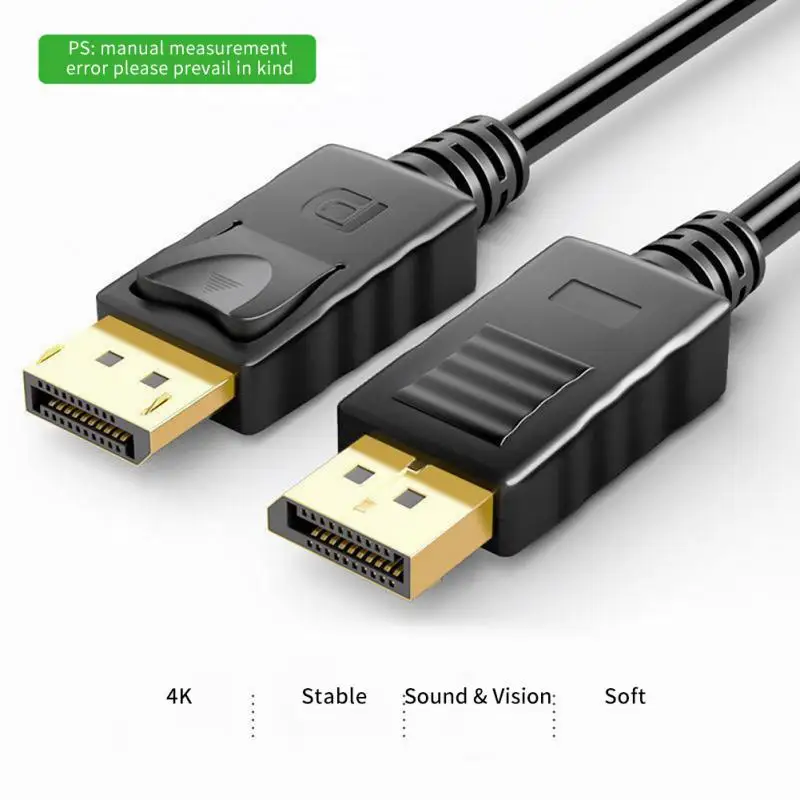 DisplayPort 1.2 Cable 1.8 Meters 4K*2K30HZ DP To DP Connecting Line 1080P HDR Display Port Audio Cable For Video PC Laptop TV
DisplayPort 1.2 Cable 1.8 Meters 4K*2K30HZ DP To DP Connecting Line 1080P HDR Display Port Audio Cable For Video PC Laptop TV