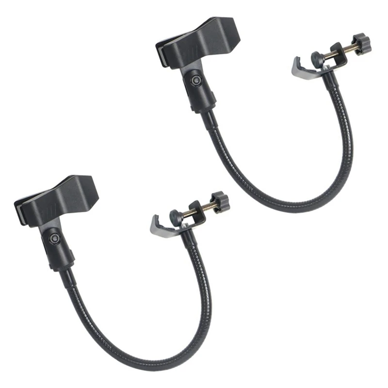 2X Flexible Gooseneck Microphone Stand With Desk Clamp For Radio Broadcasting Studio, Live Broadcast Equipment
2X Flexible Gooseneck Microphone Stand With Desk Clamp For Radio Broadcasting Studio, Live Broadcast Equipment