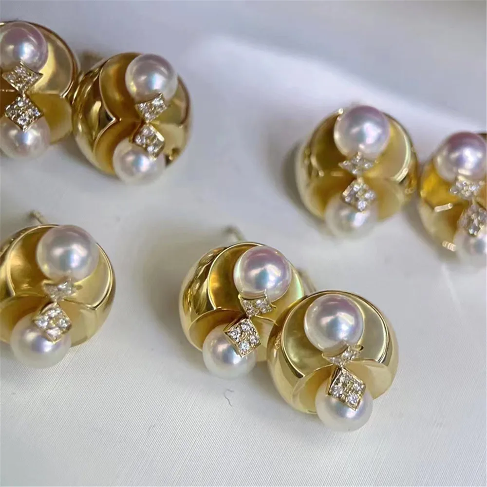 S925 Sterling Silver Pearl Beads Stud Earrings Setting Base Diy Jewelry Making Findings&Components
S925 Sterling Silver Pearl Beads Stud Earrings Setting Base Diy Jewelry Making Findings&Components