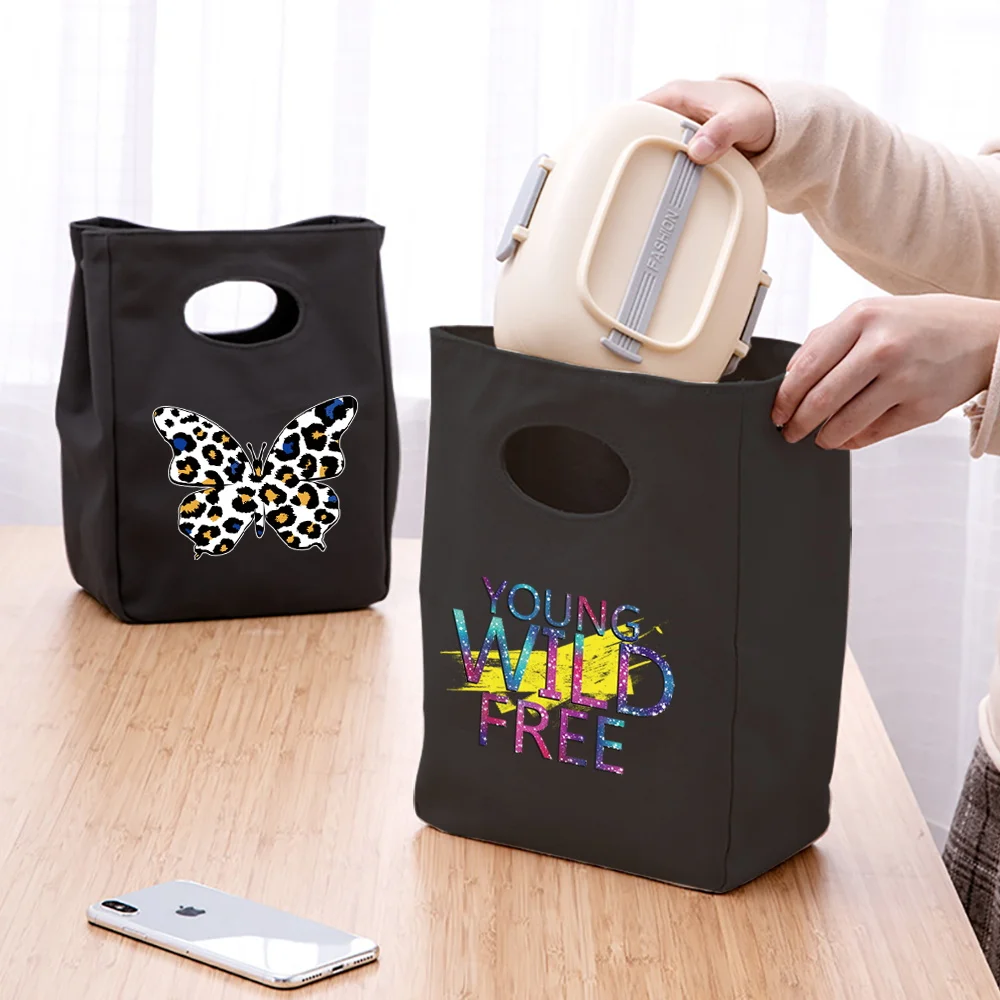 Portable Lunch Bag Wild Printed Thermal Insulated Lunch Box Tote Cooler Handbag Bento Pouch Dinner Container Food Storage Bags
Portable Lunch Bag Wild Printed Thermal Insulated Lunch Box Tote Cooler Handbag Bento Pouch Dinner Container Food Storage Bags