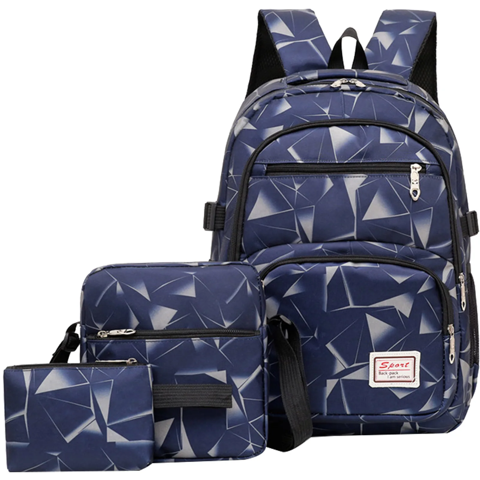 School Backpack Set 3 Pieces Lightweight Teen Bookbags Printed Bookbags With Shoulder Bag Pencil Pouch For Teens Girls Boys Kids
School Backpack Set 3 Pieces Lightweight Teen Bookbags Printed Bookbags With Shoulder Bag Pencil Pouch For Teens Girls Boys Kids