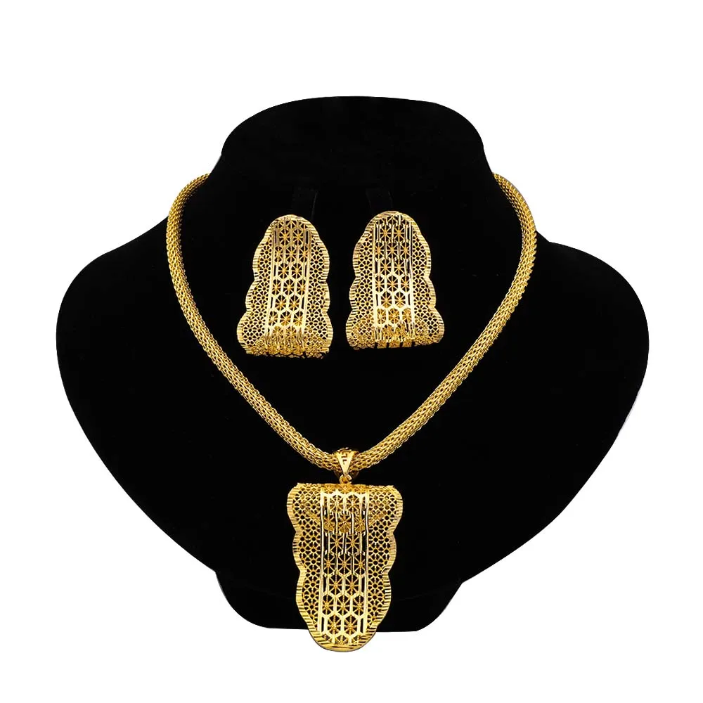 1Set Necklace/Earings For Women Jewelry Sets For Girl Dubai Gold Jewelry Sets Necklaces Free Shipping
1Set Necklace/Earings For Women Jewelry Sets For Girl Dubai Gold Jewelry Sets Necklaces Free Shipping
