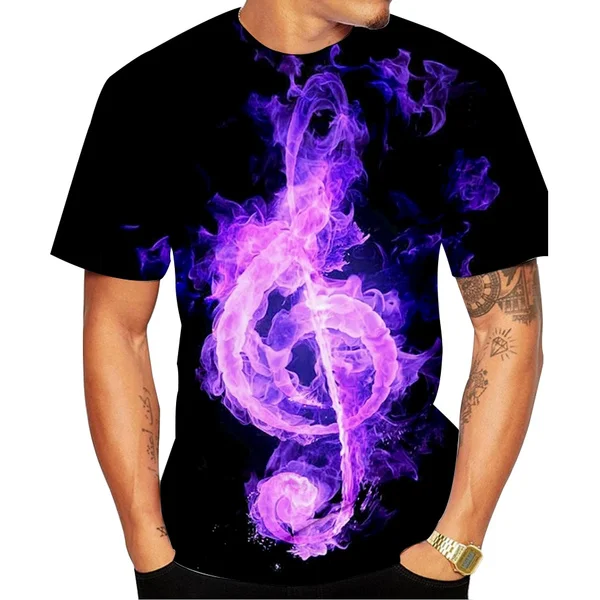 2019 New Fashion Newest 3D Printing T-shirt Music Note Fashion Short-sleeved T-shirt 3D Men/ Women Tops Pullover Tee
2019 New Fashion Newest 3D Printing T-shirt Music Note Fashion Short-sleeved T-shirt 3D Men/ Women Tops Pullover Tee