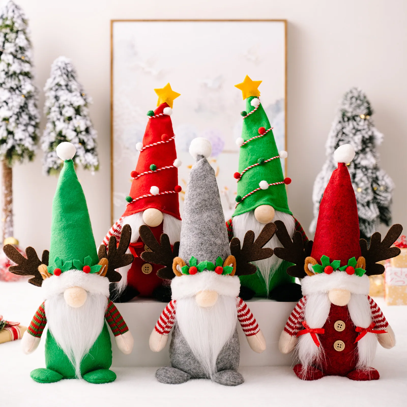 Christmas Decoration Pentagram Antler Hat Faceless Forest Old Man Doll Ornament for Home New Year Christmas Gift Navidad 2023
Christmas Decoration Pentagram Antler Hat Faceless Forest Old Man Doll Ornament for Home New Year Christmas Gift Navidad 2023